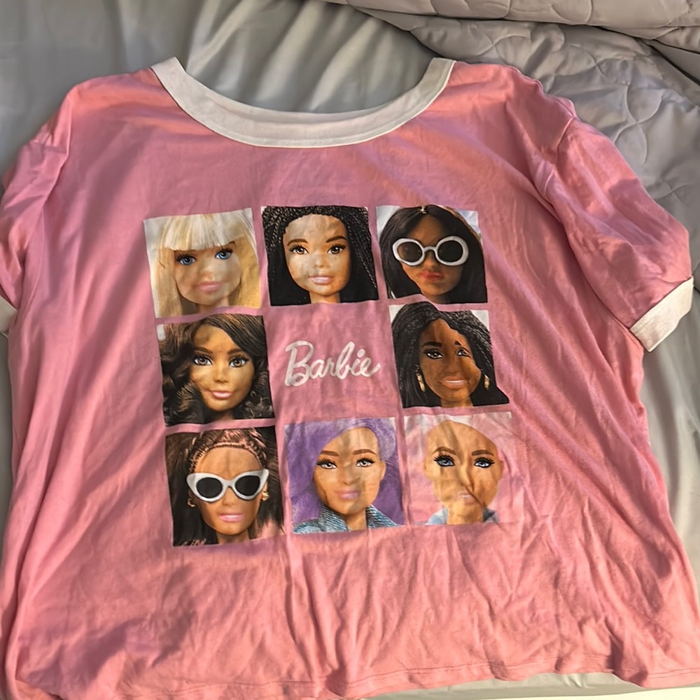 Barbie Pink Doll Faces Tee